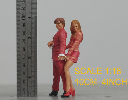 Dancing couple figurine handpaint high detail 1:18 to HO scale
