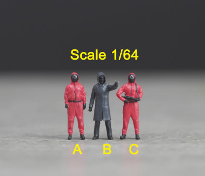 Squid figure HO 1/64 1/43 1/24 1/18 Scale handpaint high detail
