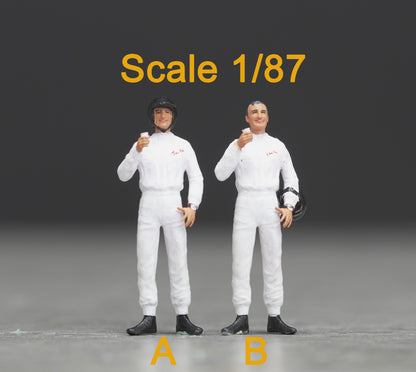 Pilot man figure HO 1/64 1/35 1/43 1/24 1/18 Scale handpaint high detail DH