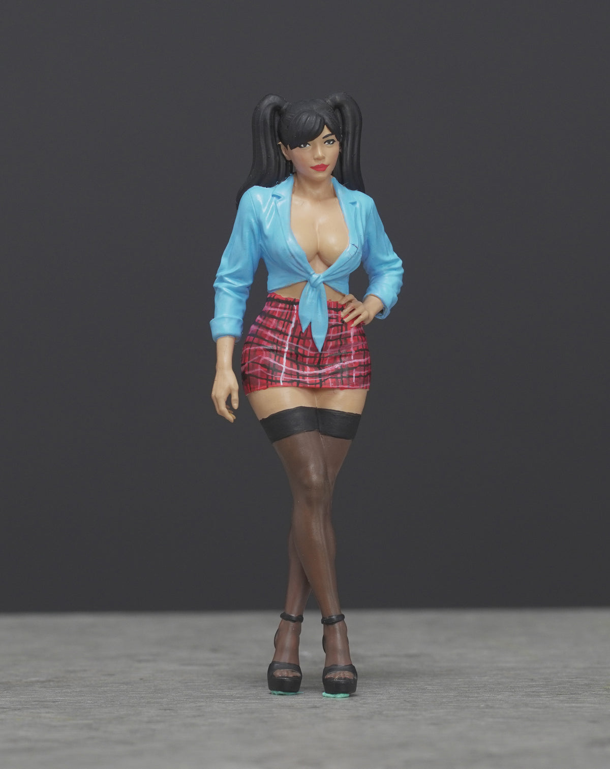 School sexy girl figure  HO 1/64 1/43 1/24 1/18 Scale handpaint high detail