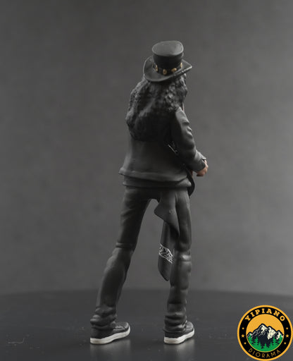 Black Guitarist rocker GnR figure 1:18 handpaint high detail