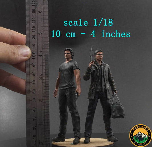 Natural men  figurine handpaint high detail 1:18 to HO scale