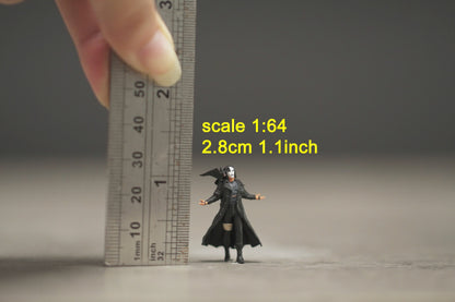 Bird and man people figurine handpaint high detail 1:18 to HO scale A201