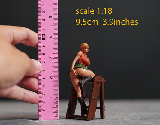 Ashley figurine handpaint high detail 1:18 to HO scale