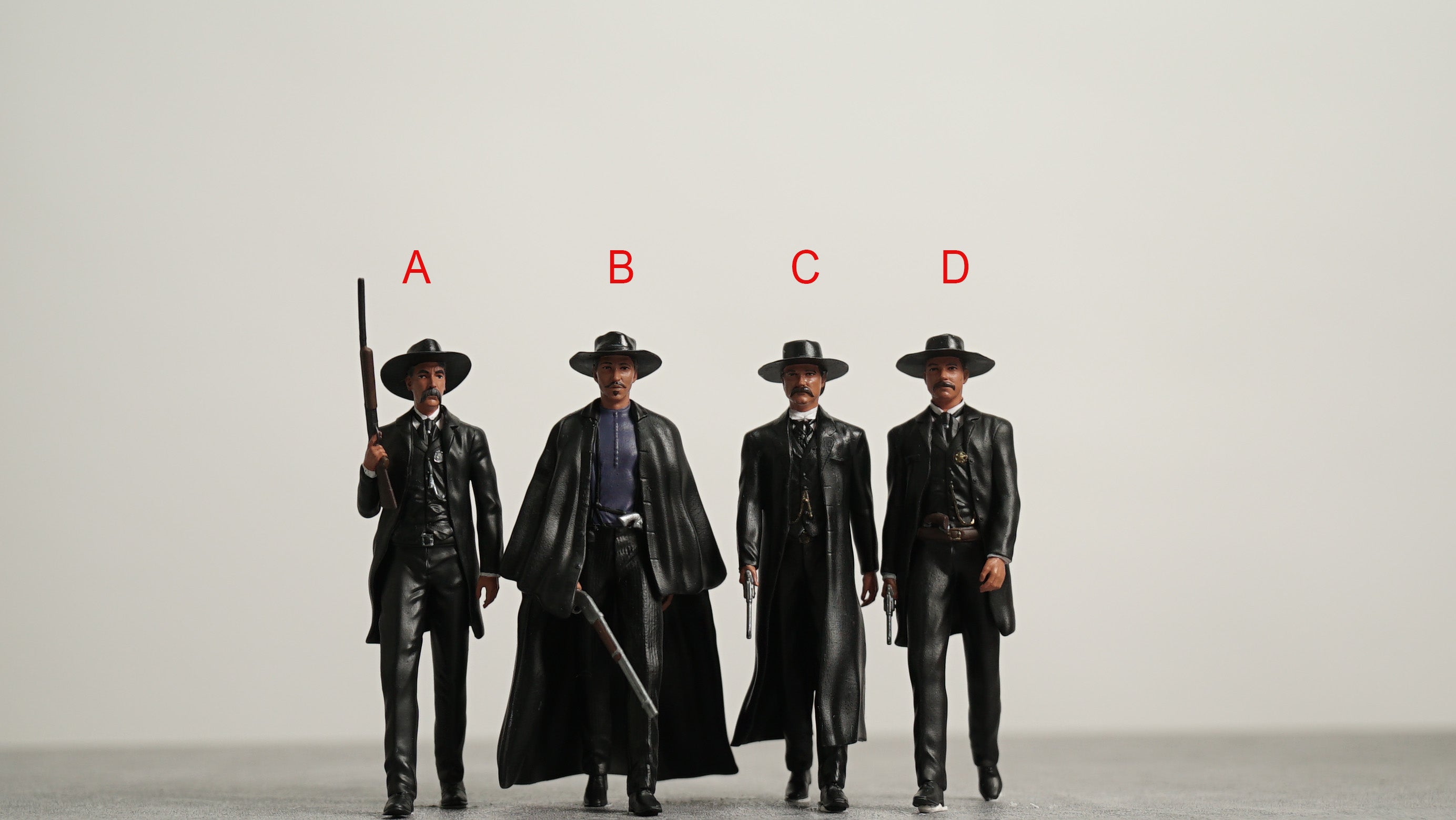 Earp Stone cowboy figure  1:18 to HO scale handpaint high detail