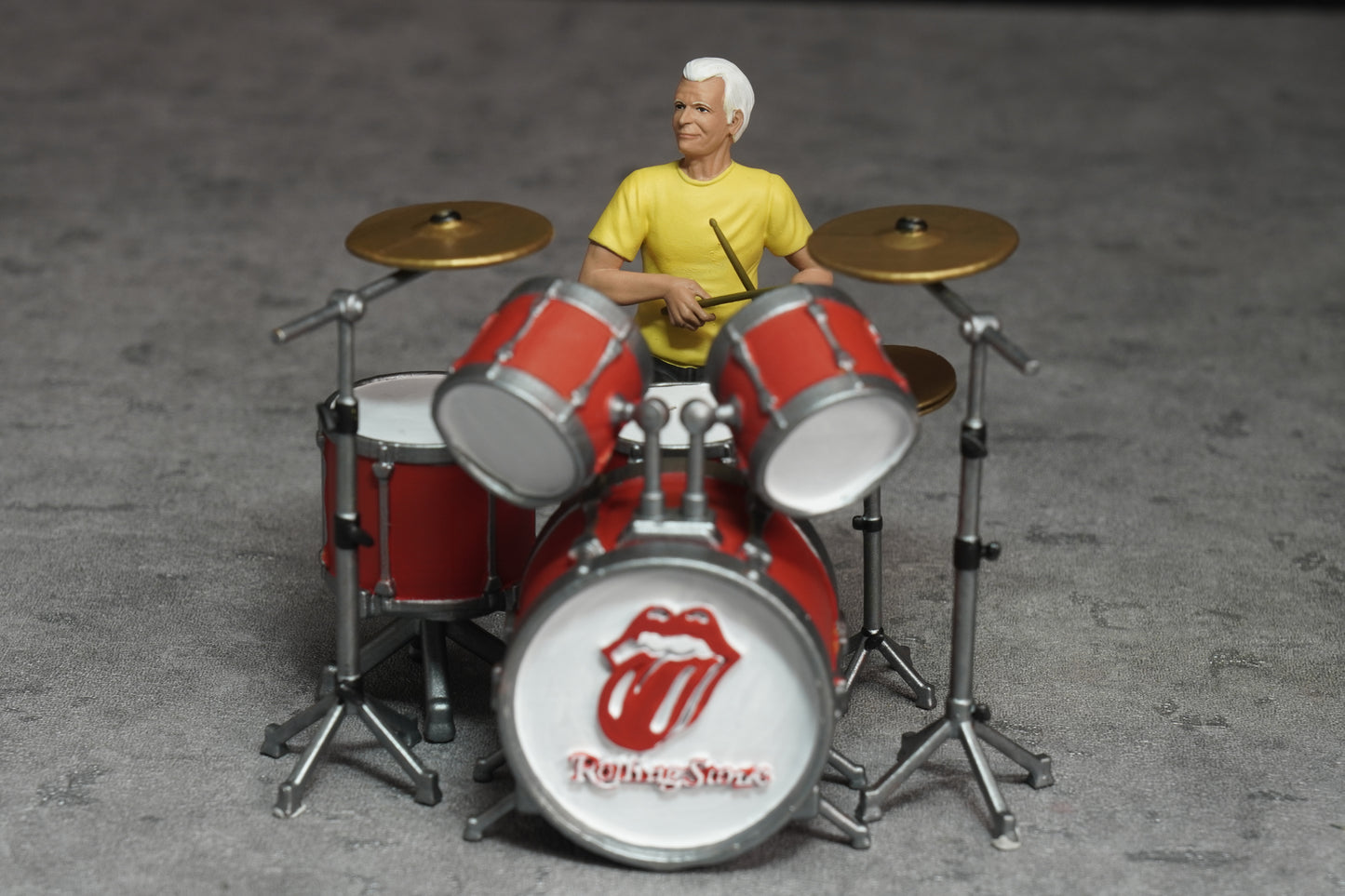 Charlie drumer rocker figurine handpaint high detail 1:18 to HO scale
