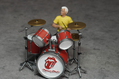 Charlie drumer rocker figurine handpaint high detail 1:18 to HO scale