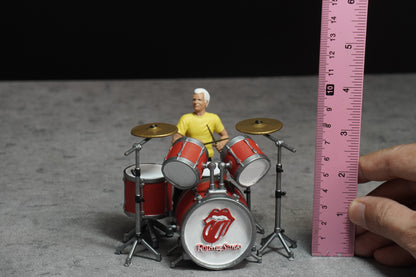 Charlie drumer rocker figurine handpaint high detail 1:18 to HO scale