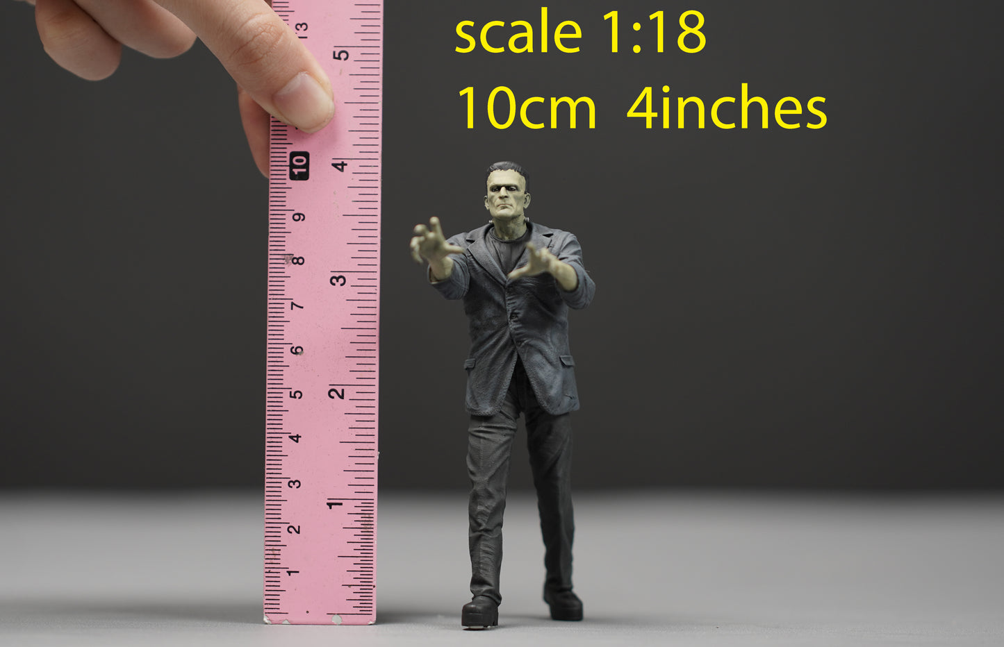 Franken monster  figurine handpaint high detail 1:18 to HO scale