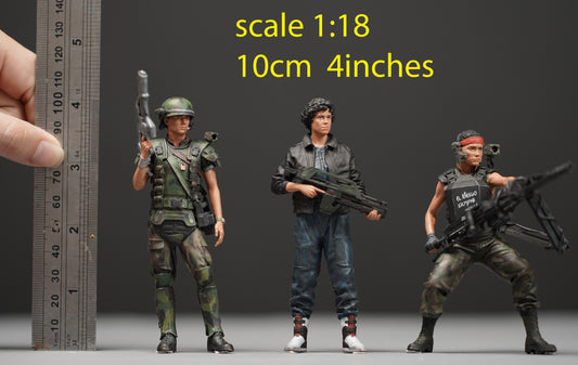 Space Monster -Rip Ley Hick Vas figure  1:18 to HO scale handpaint high detail