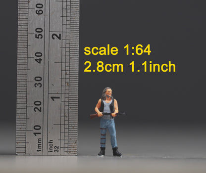 Man holding figure handpaint high detail 1:18 to HO scale