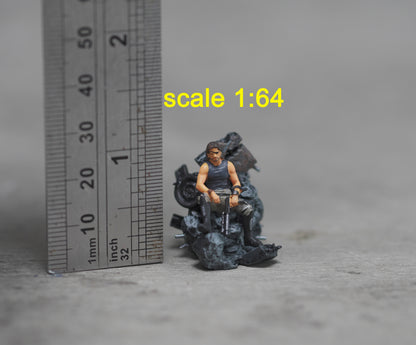 Man figure handpaint high detail 1:18 to HO scale