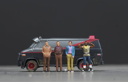 Team A TV figure HO 1:64 Scale handpaint high detail