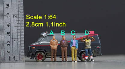 Team A TV figure HO 1:64 Scale handpaint high detail