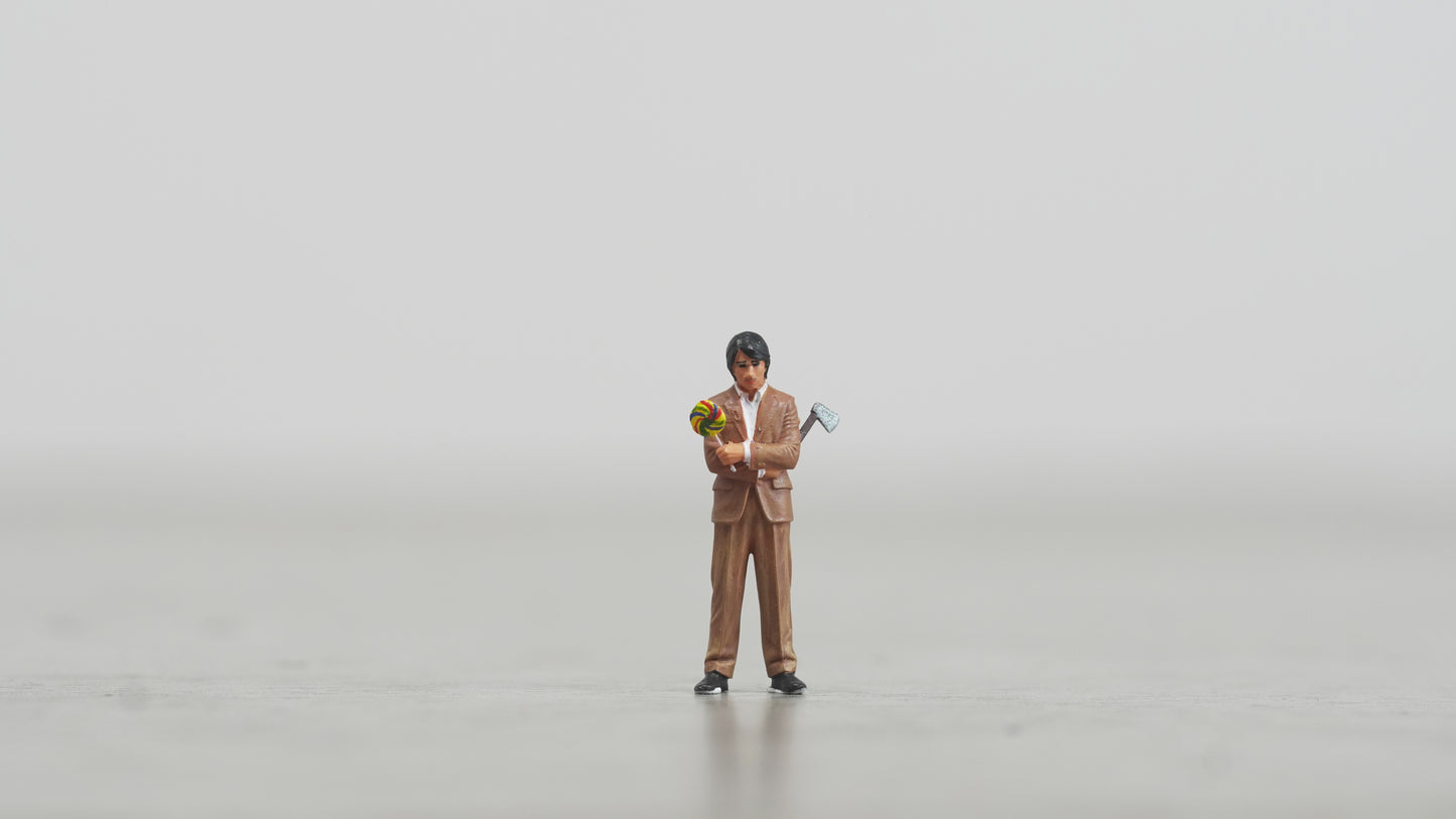 Man figurine handpaint high detail 1:18 to HO scale