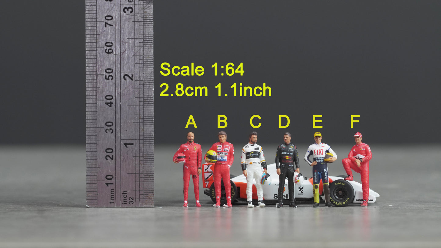 Racing man figure HO 1/64 1/18 1/43 Scale handpaint high detail