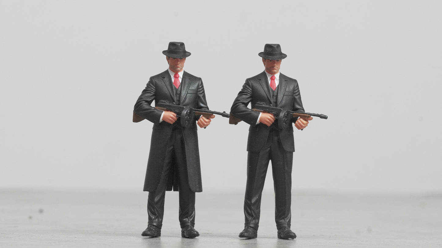Mafia men figure handpaint high detail 1:18 to HO scale