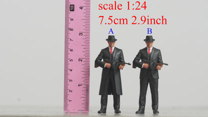 Mafia men figure handpaint high detail 1:18 to HO scale