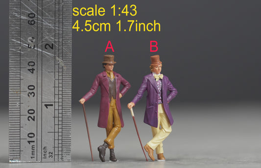 billy figure HO 1/64 1/43 1/24 1/18 Scale handpaint high detail
