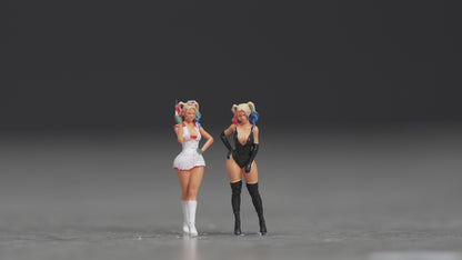 Girl figure HO 1/64 1/43 1/24 1/18 Scale handpaint high detail