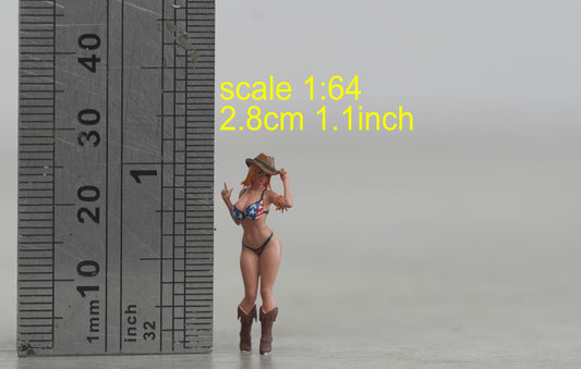 Tina girl figure HO 1/64 1/43 1/24 1/18 Scale handpaint high detail