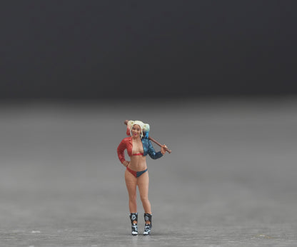 Girl figure HO 1/64 1/43 1/24 1/18 Scale handpaint high detail