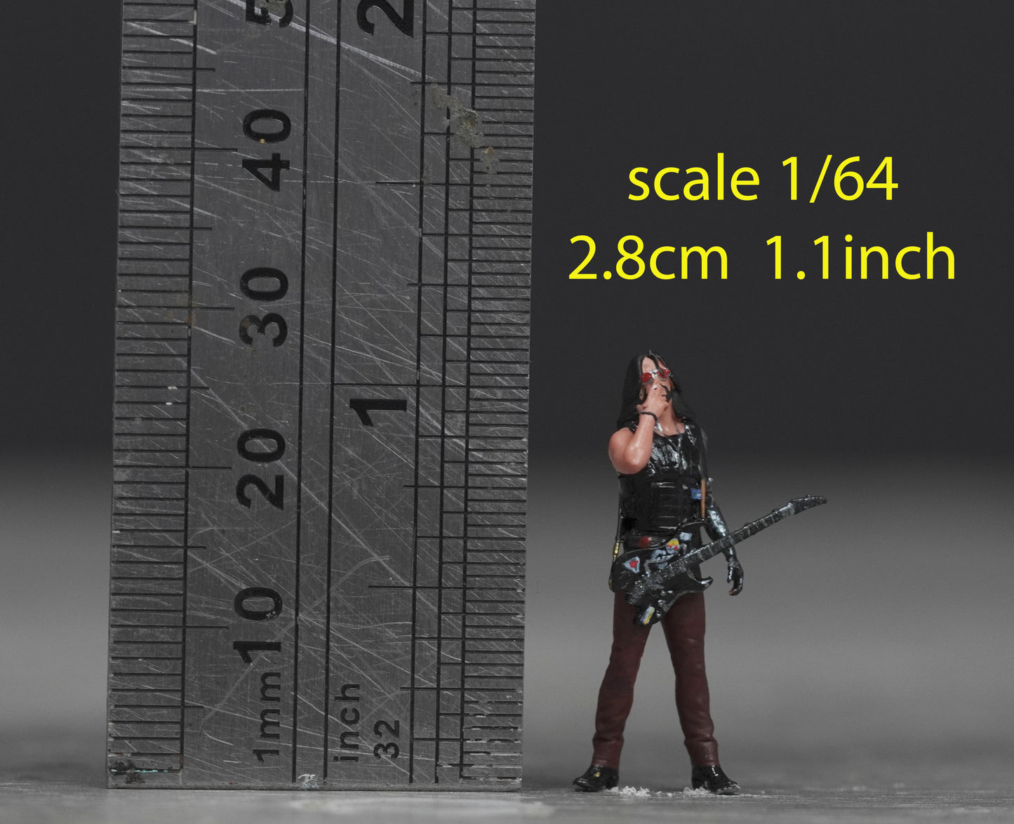 Cyber rocker figure HO 1/64 1/43 1/24 1/18 Scale handpaint high detail