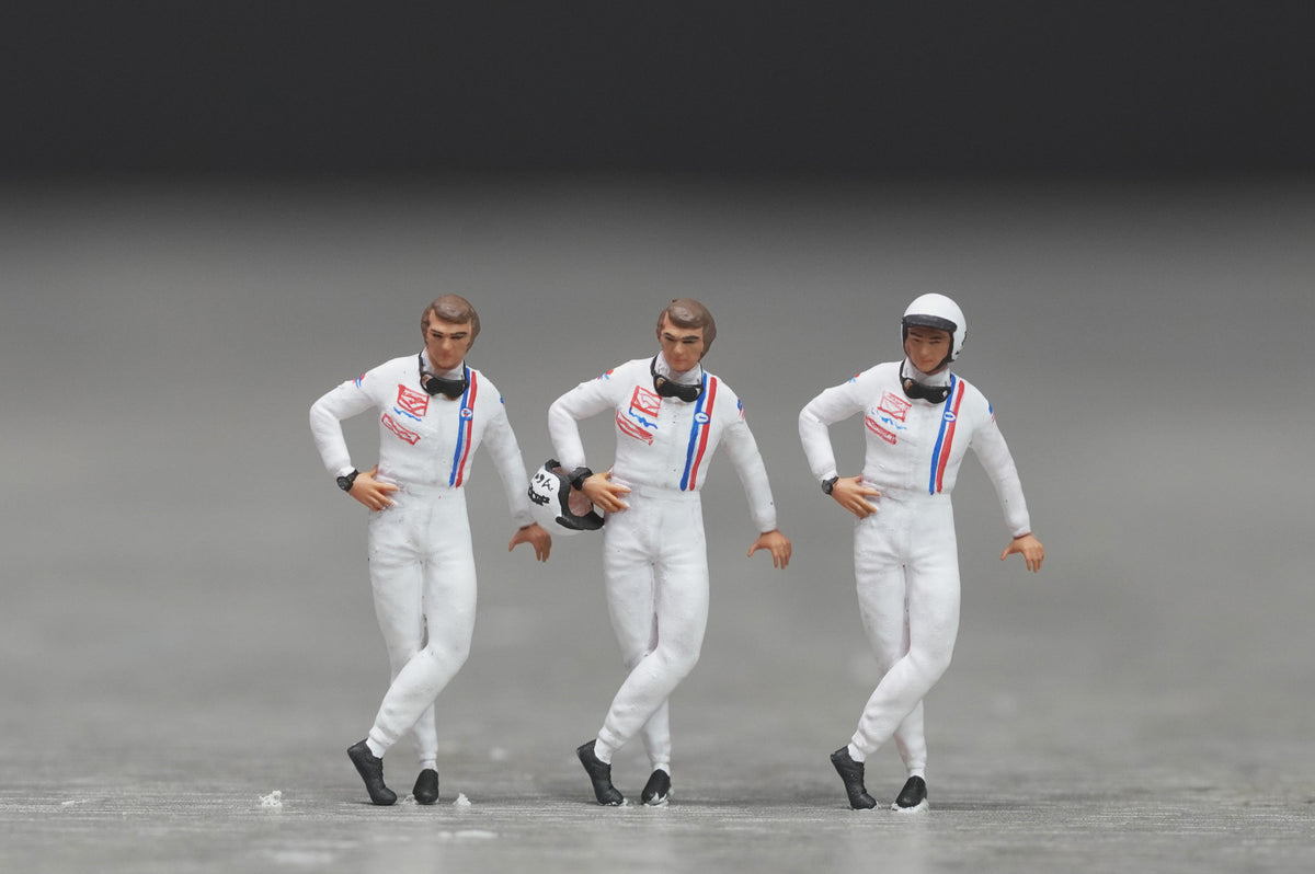 F1 Racer figure HO 1/64 1/43 1/24 1/18 Scale handpaint high detail AT45-47