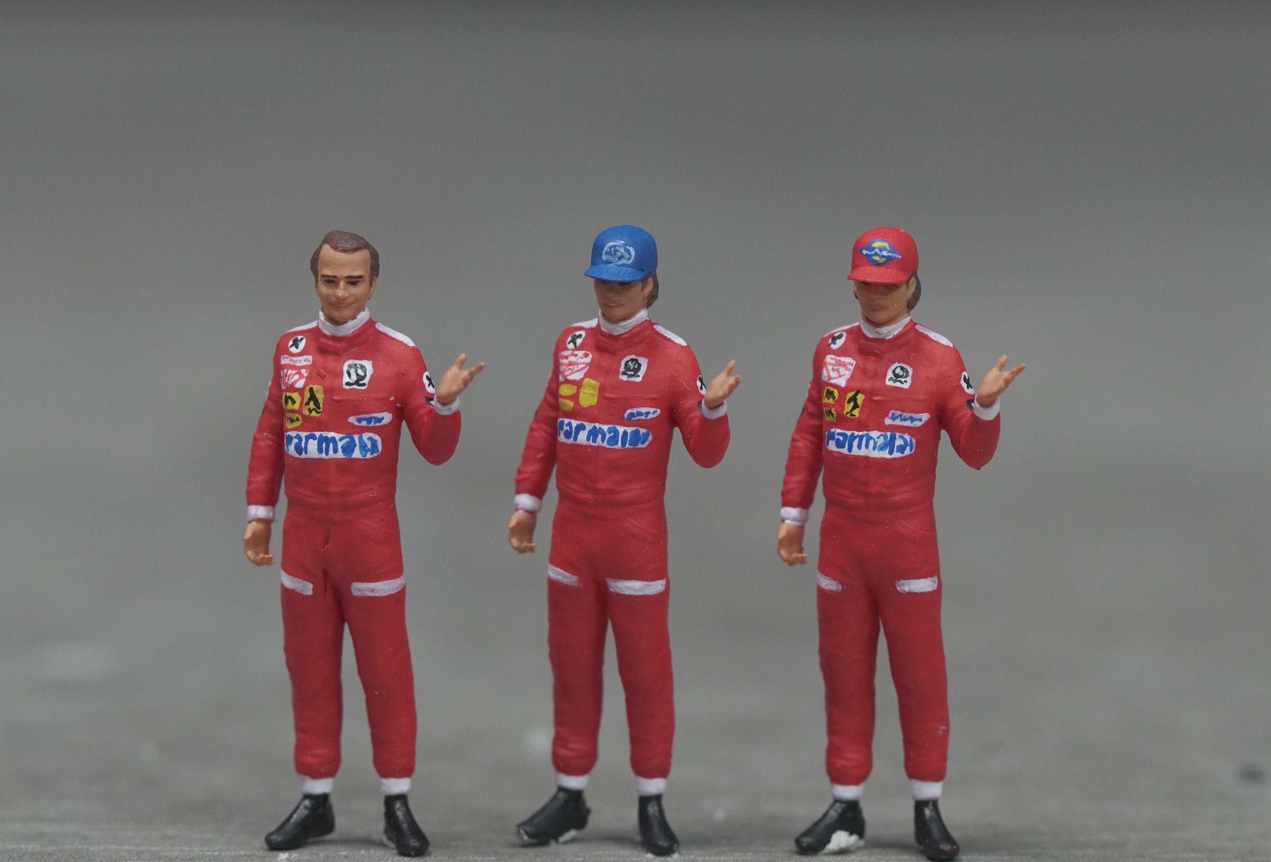 F1 Racer figure HO 1/64 1/43 1/24 1/18 Scale handpaint high detail AT48-50