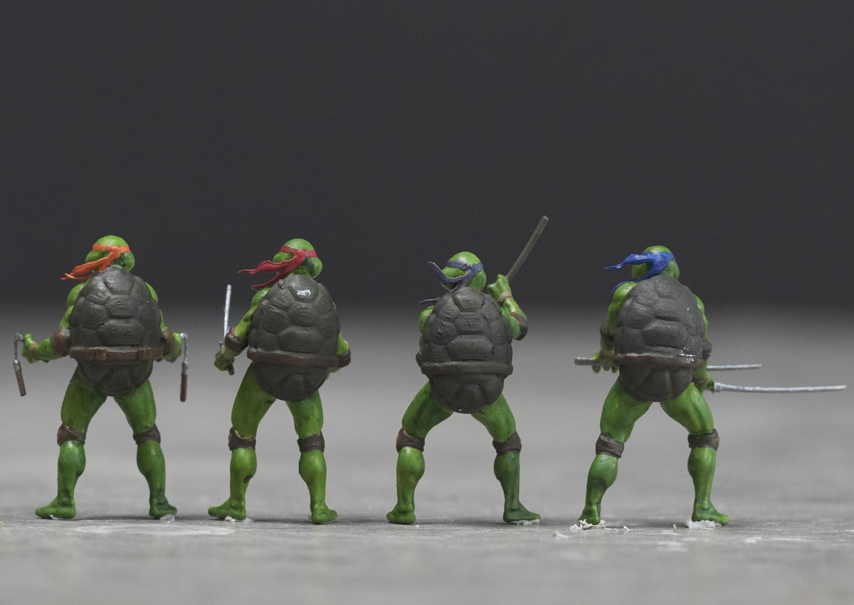 Ninja Turtles figure HO 1/64 1/43 1/24 1/18 Scale handpaint high detail A267-270