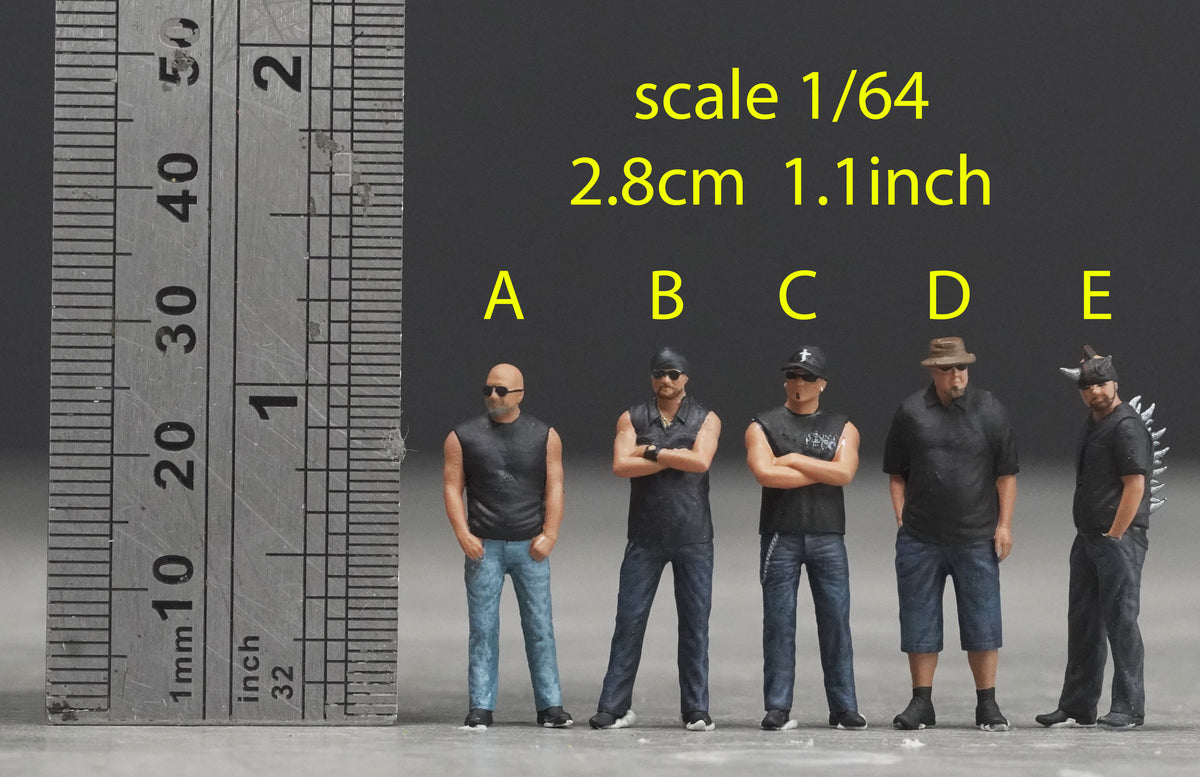 Counting Car man figure HO 1/64 1/18 1/24 1/35 1/43-48 1/72 N-scale