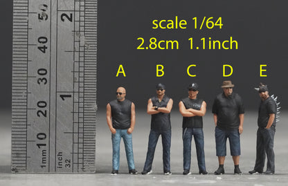 Counting Car man figure HO 1/64 1/18 1/24 1/35 1/43-48 1/72 N-scale