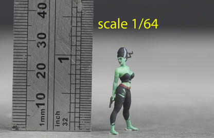 Girl figure HO 1/64 1/43 1/24 1/18 Scale handpaint high detail