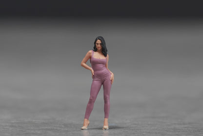 Sexy Girl figure HO 1/64 1/43 1/24 1/18 Scale handpaint high detail G77