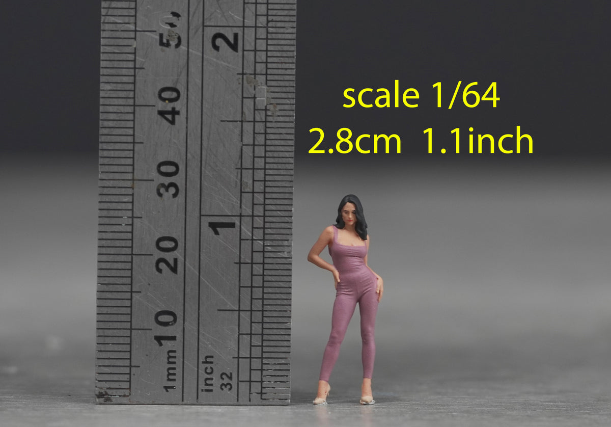 Sexy Girl figure HO 1/64 1/43 1/24 1/18 Scale handpaint high detail G77
