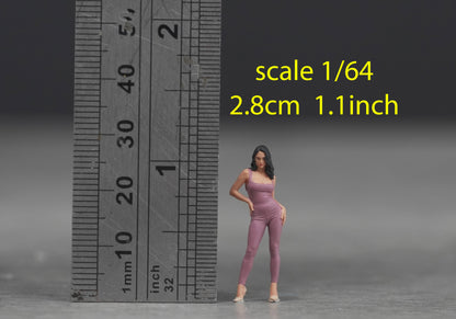 Sexy Girl figure HO 1/64 1/43 1/24 1/18 Scale handpaint high detail G77