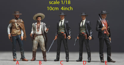 Good and bad cowboy figure HO 1/64 1/18 1/24 1/35 1/43-48 1/72 N-scale