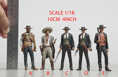 Good and bad cowboy figure HO 1/64 1/18 1/24 1/35 1/43-48 1/72 N-scale