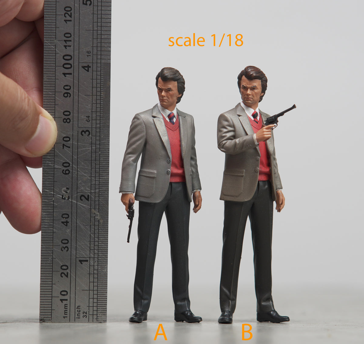 Clint Harry figure HO 1/64 1/35 1/43 1/24 1/18 Scale handpaint high detail DH