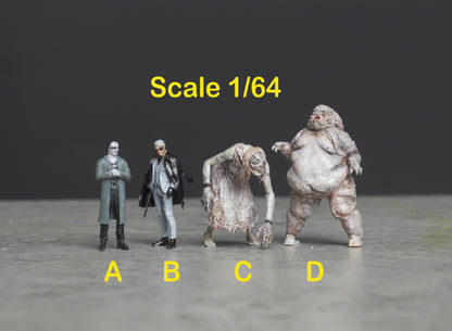 Evil figure HO 1/64 1/43 1/24 1/18 Scale handpaint high detail GE36-39