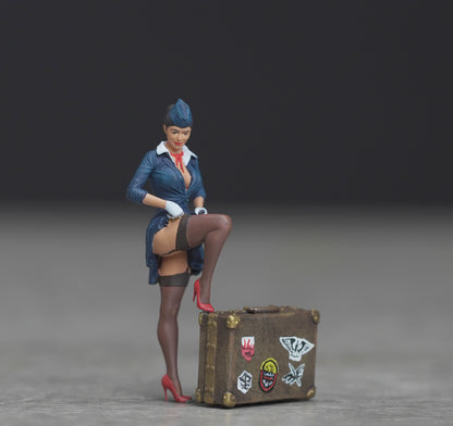 Pin Up Girl figure HO 1/64 1/43 1/24 1/18 Scale handpaint high detail G83