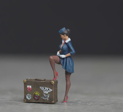 Pin Up Girl figure HO 1/64 1/43 1/24 1/18 Scale handpaint high detail G83