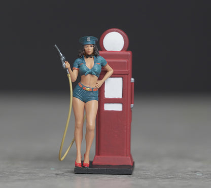 Pin Up Girl figure HO 1/64 1/43 1/24 1/18 Scale handpaint high detail O58