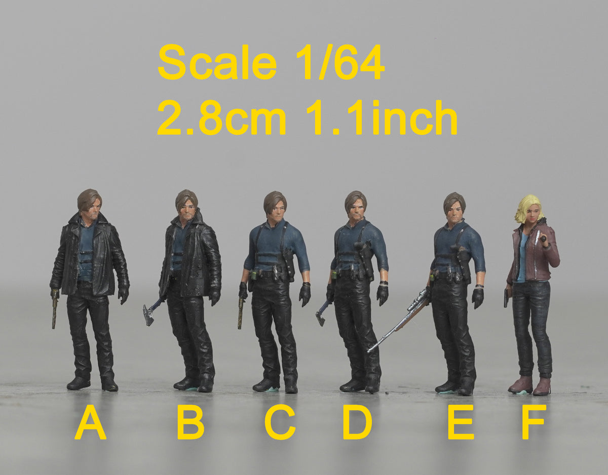 Leo Evil figure HO 1/64 1/43 1/24 1/18 Scale handpaint high detail GE40-45