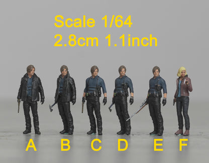Leo Evil figure HO 1/64 1/43 1/24 1/18 Scale handpaint high detail GE40-45