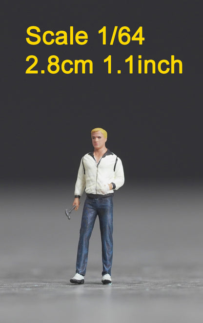 Drive Dryan figure  HO 1/64 1/43 1/24 1/18 Scale handpaint high detail GE60