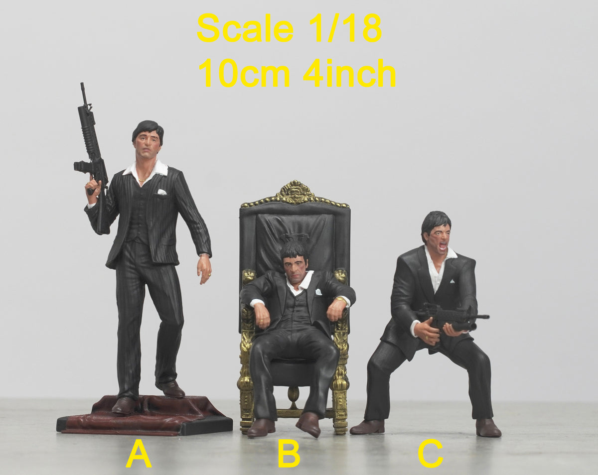 Scar Man figure 1:18 to 1/64 HO scale handpaint high detail