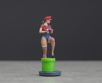 Sexy Pin Up Girl figure  HO 1/64 1/43 1/24 1/18 Scale handpaint high detail