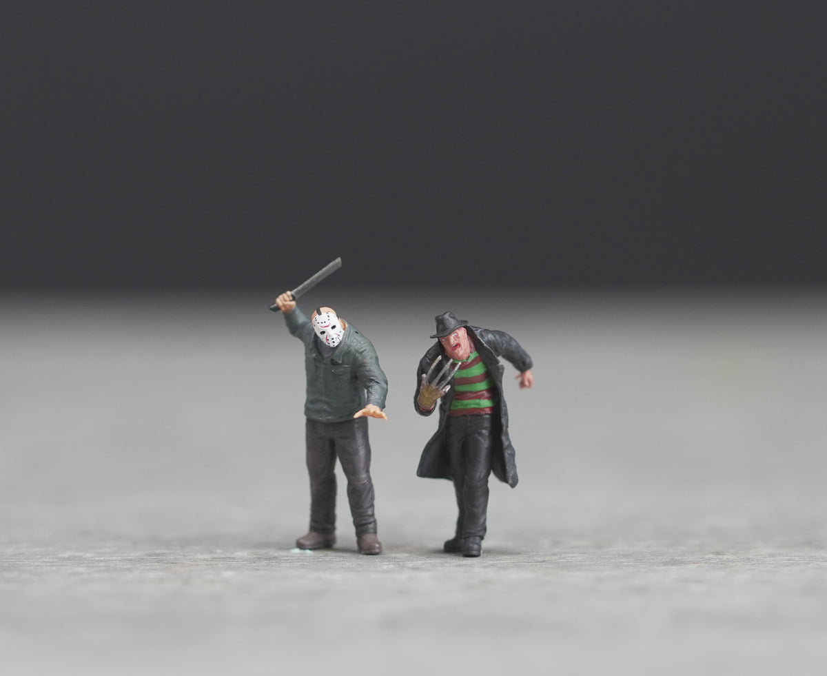 Horror killer figure HO 1/64 1/43 1/24 1/18 Scale handpaint high detail A284-285