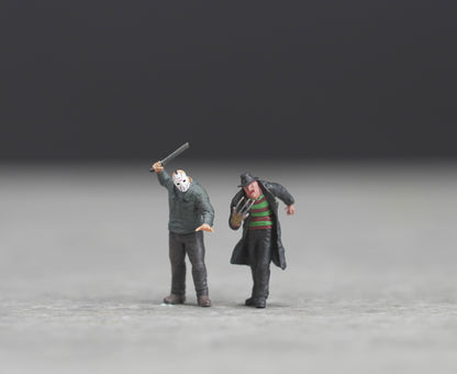 Horror killer figure HO 1/64 1/43 1/24 1/18 Scale handpaint high detail A284-285